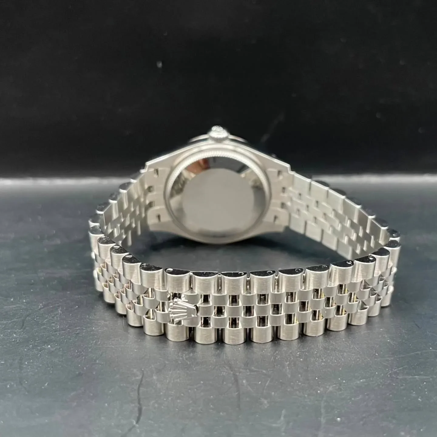 Thumb Datejust 31 Stainless Steel Fluted / Jubilee / Grey - Diamonds