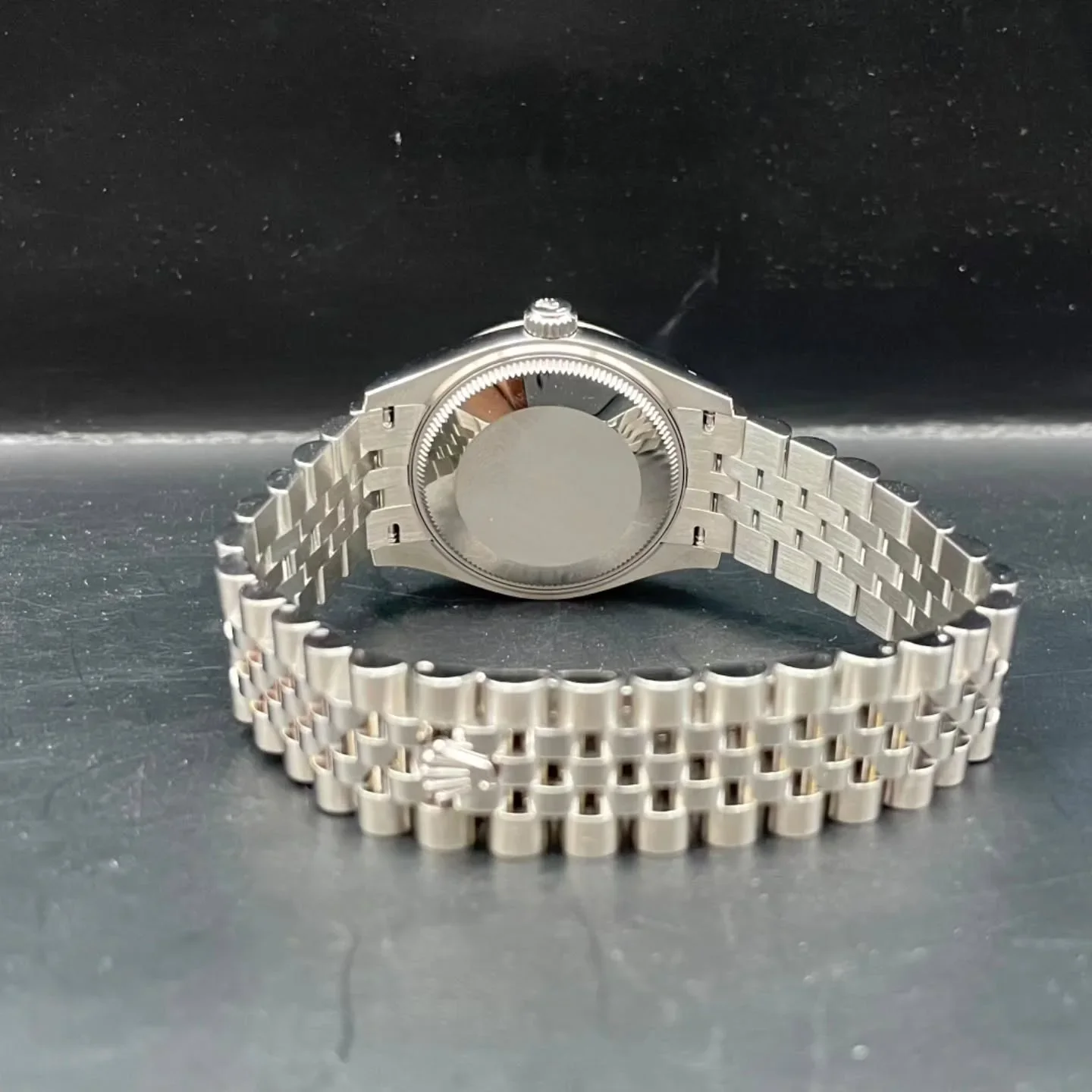 Thumb Datejust 31 Stainless Steel Fluted / Jubilee / Grey - Diamonds
