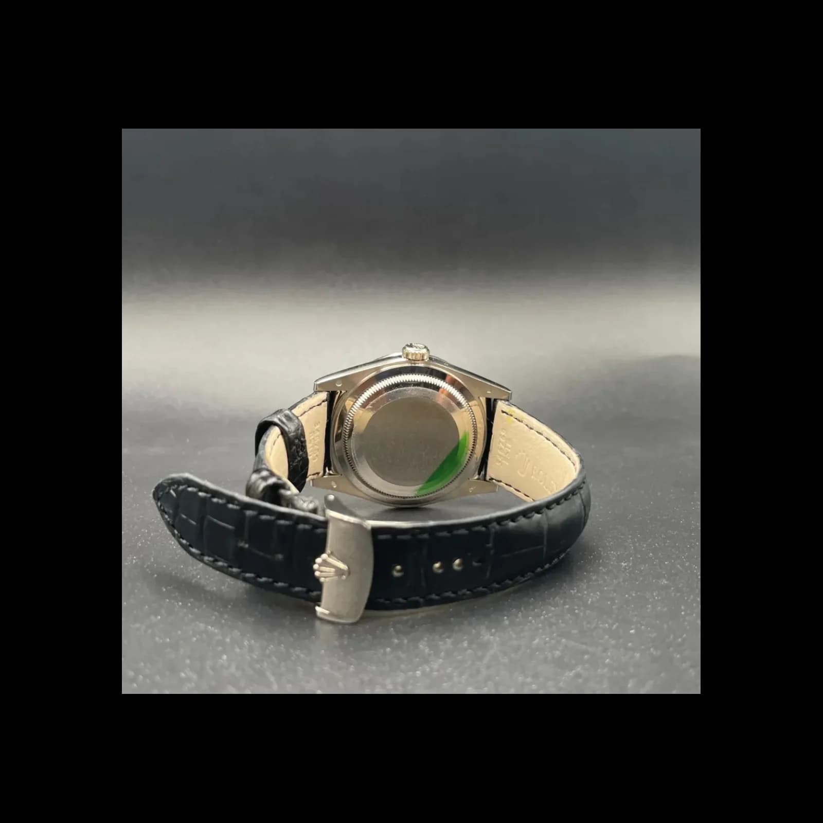 Thumb Day-Date 36 White Gold / Diamond / Strap / Black