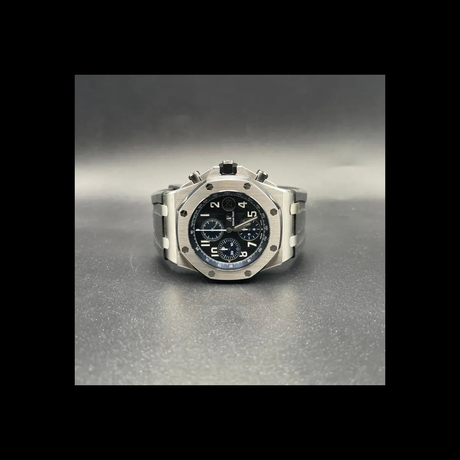 Thumb Royal Oak Offshore 26470 Stainless Steel / Black / Alligator