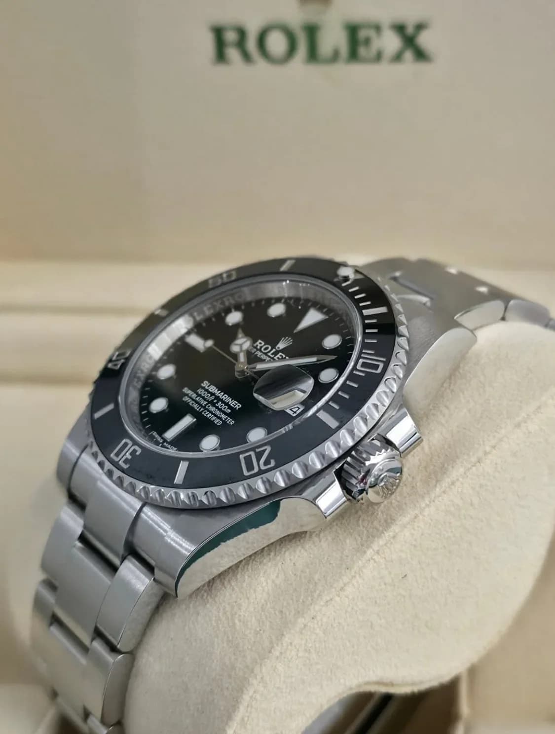 Thumb Submariner Date Stainless Steel / Black / Cerachom