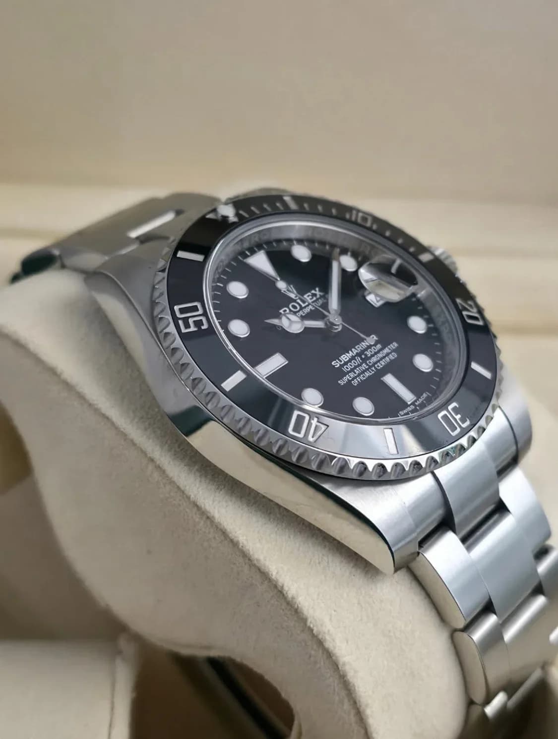 Thumb Submariner Date Stainless Steel / Black / Cerachom