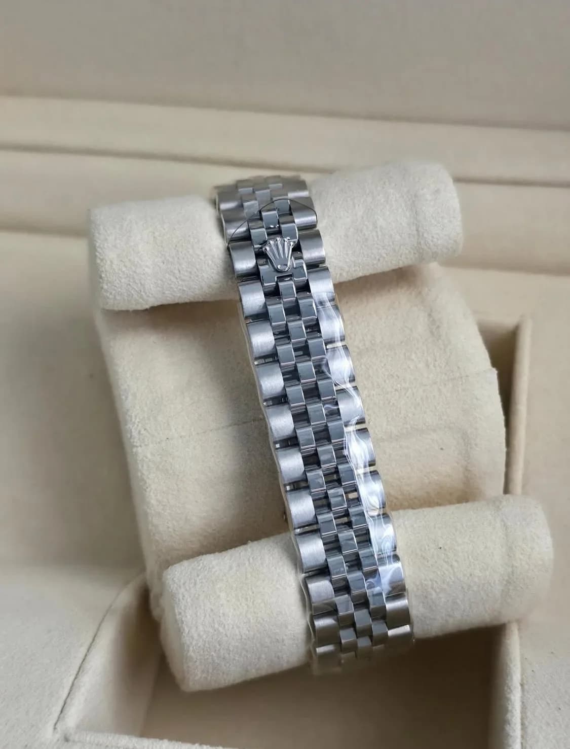 Thumb Lady-Datejust 28 Stainless Steel Fluted / Grey / Jubilee
