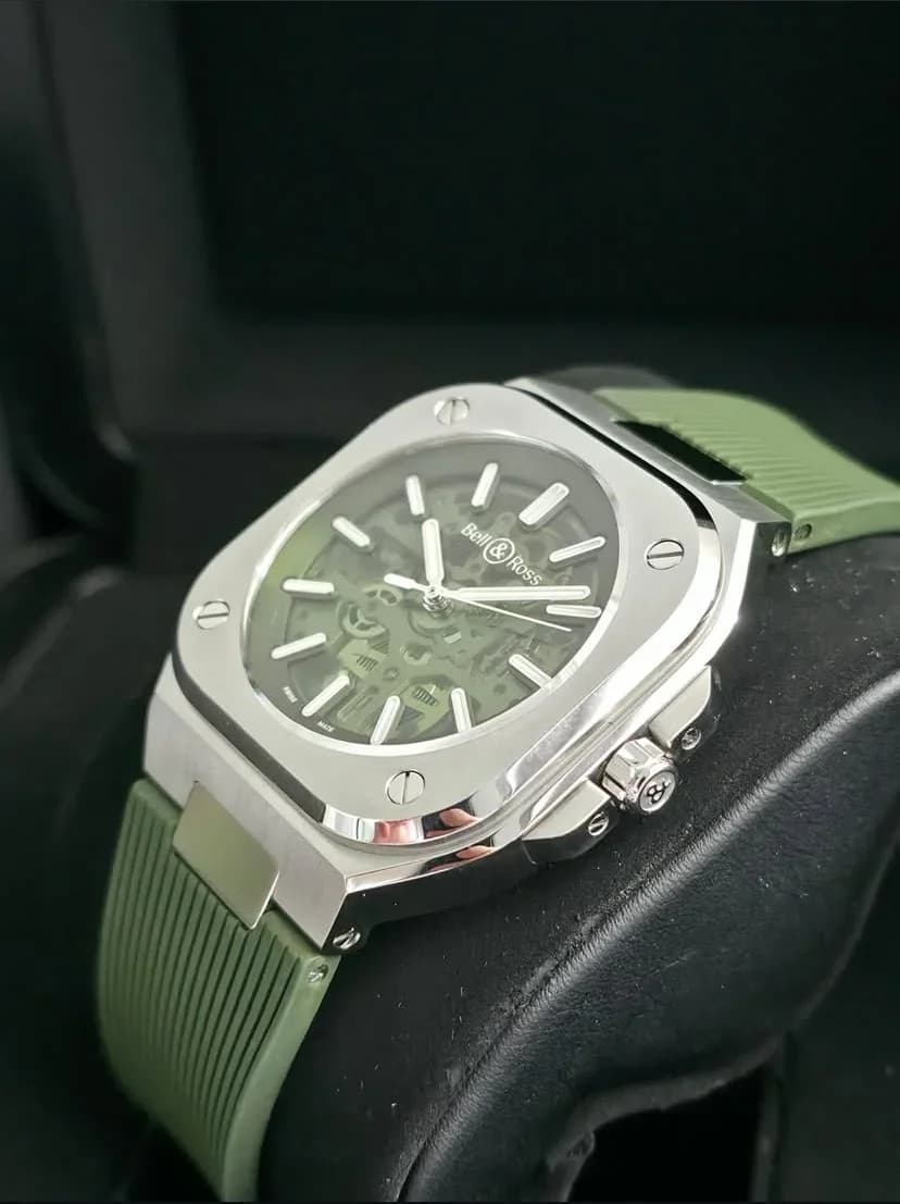 Thumb BR05 Stainless Steel Green Skeleton / Limited Edition / Rubber