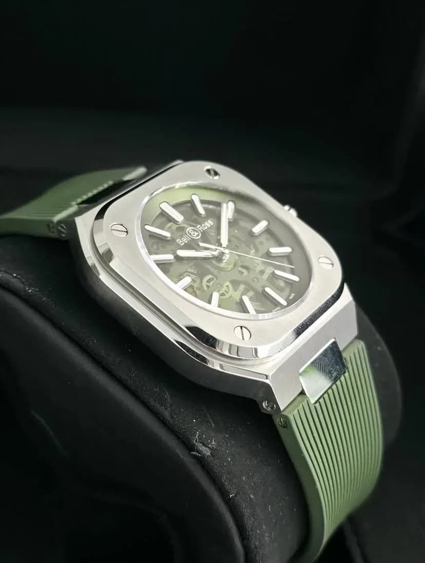 Thumb BR05 Stainless Steel Green Skeleton / Limited Edition / Rubber