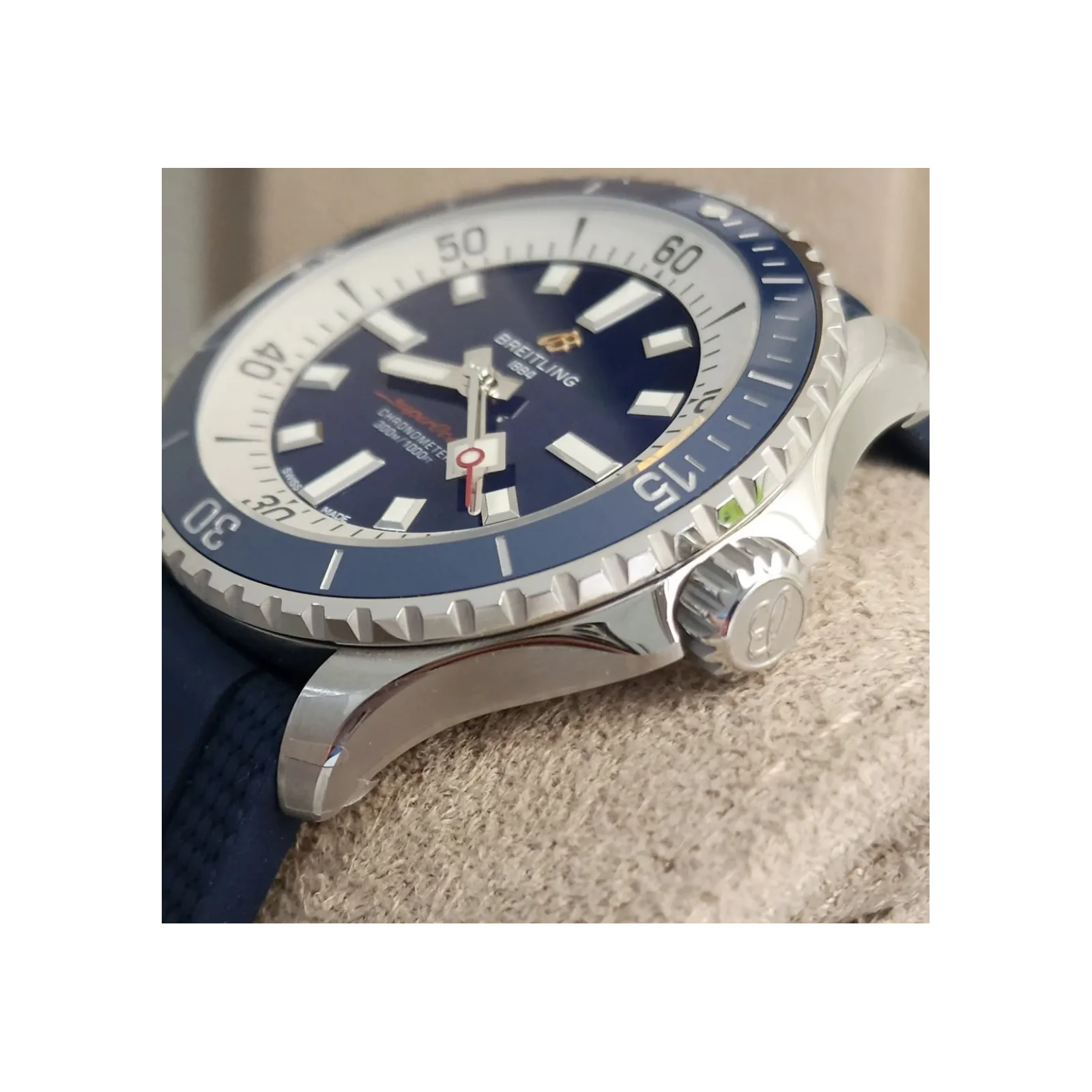 Thumb SuperOcean Automatic 42 Stainless Steel / Blue / Rubber