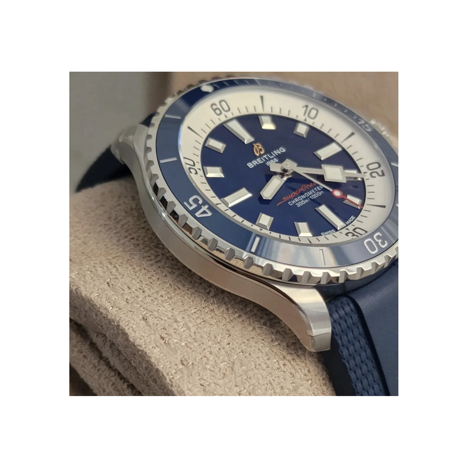 Thumb SuperOcean Automatic 42 Stainless Steel / Blue / Rubber