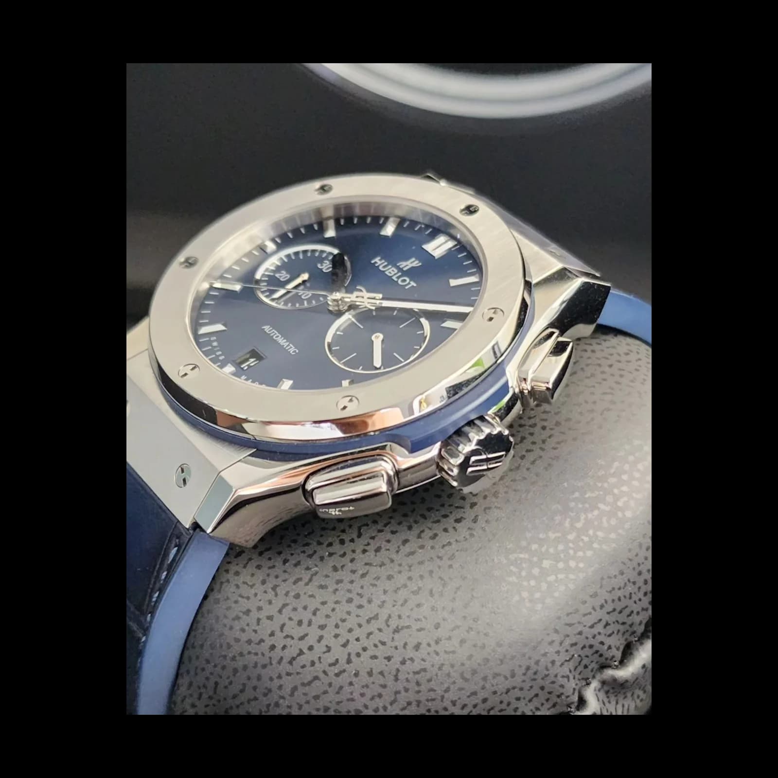 Thumb Classic Fusion 42 Chronograph Titanium / Blue / Rubber