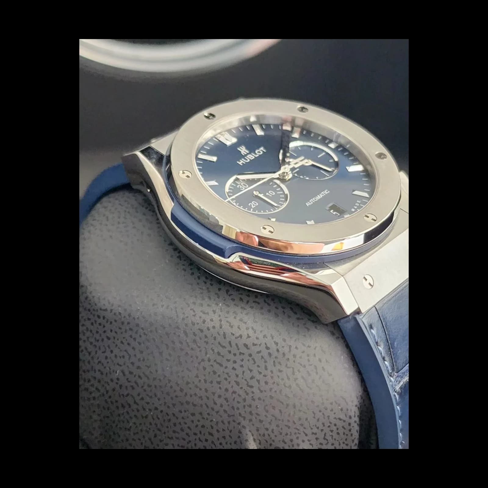 Thumb Classic Fusion 42 Chronograph Titanium / Blue / Rubber