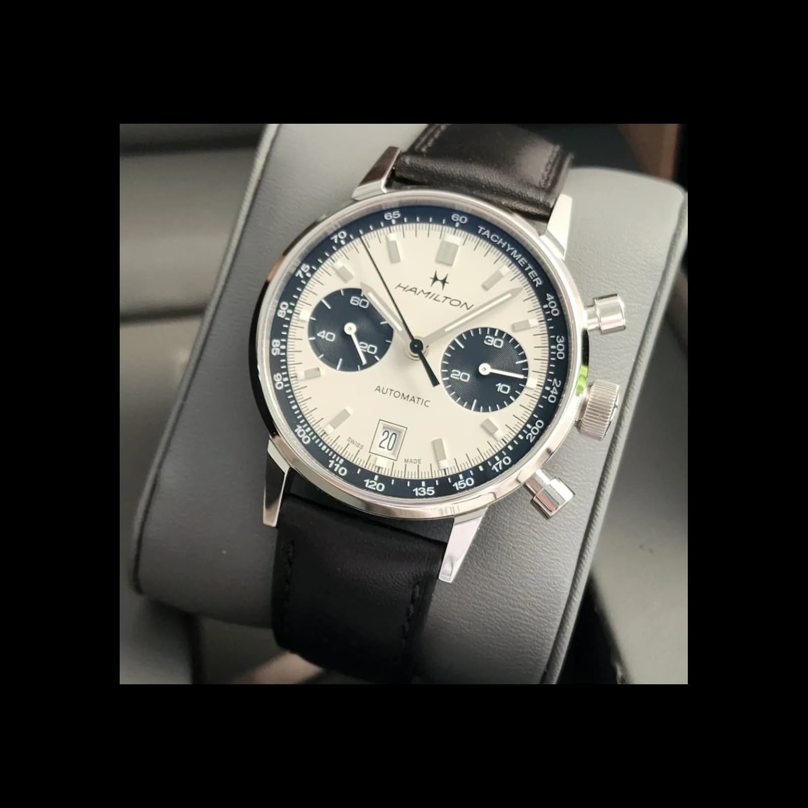 Thumb Intra-Matic 68 Auto Chrono Stainless Steel / Silver / Strap
