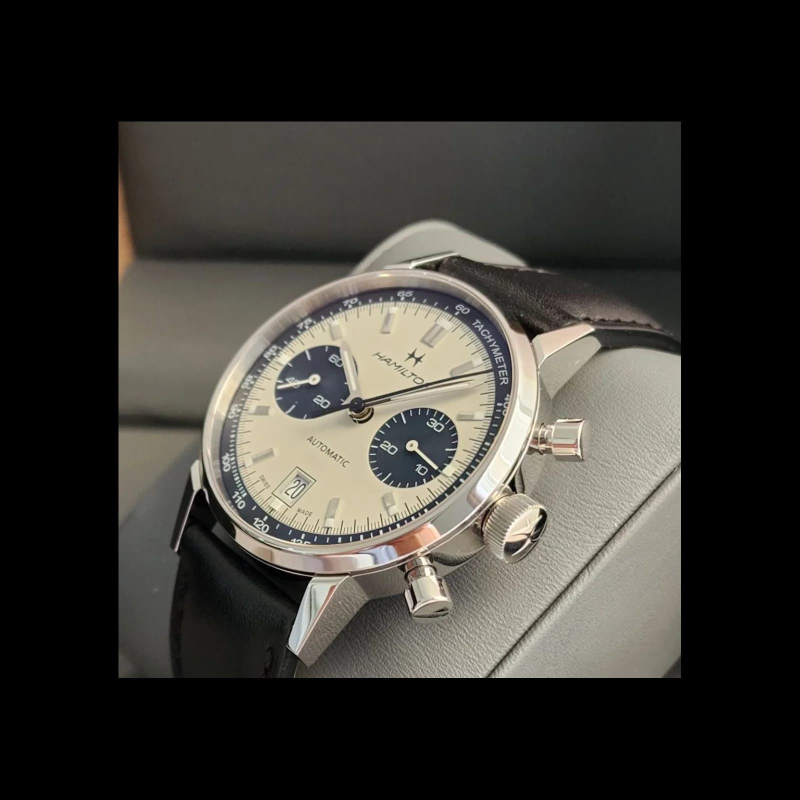 Thumb Intra-Matic 68 Auto Chrono Stainless Steel / Silver / Strap