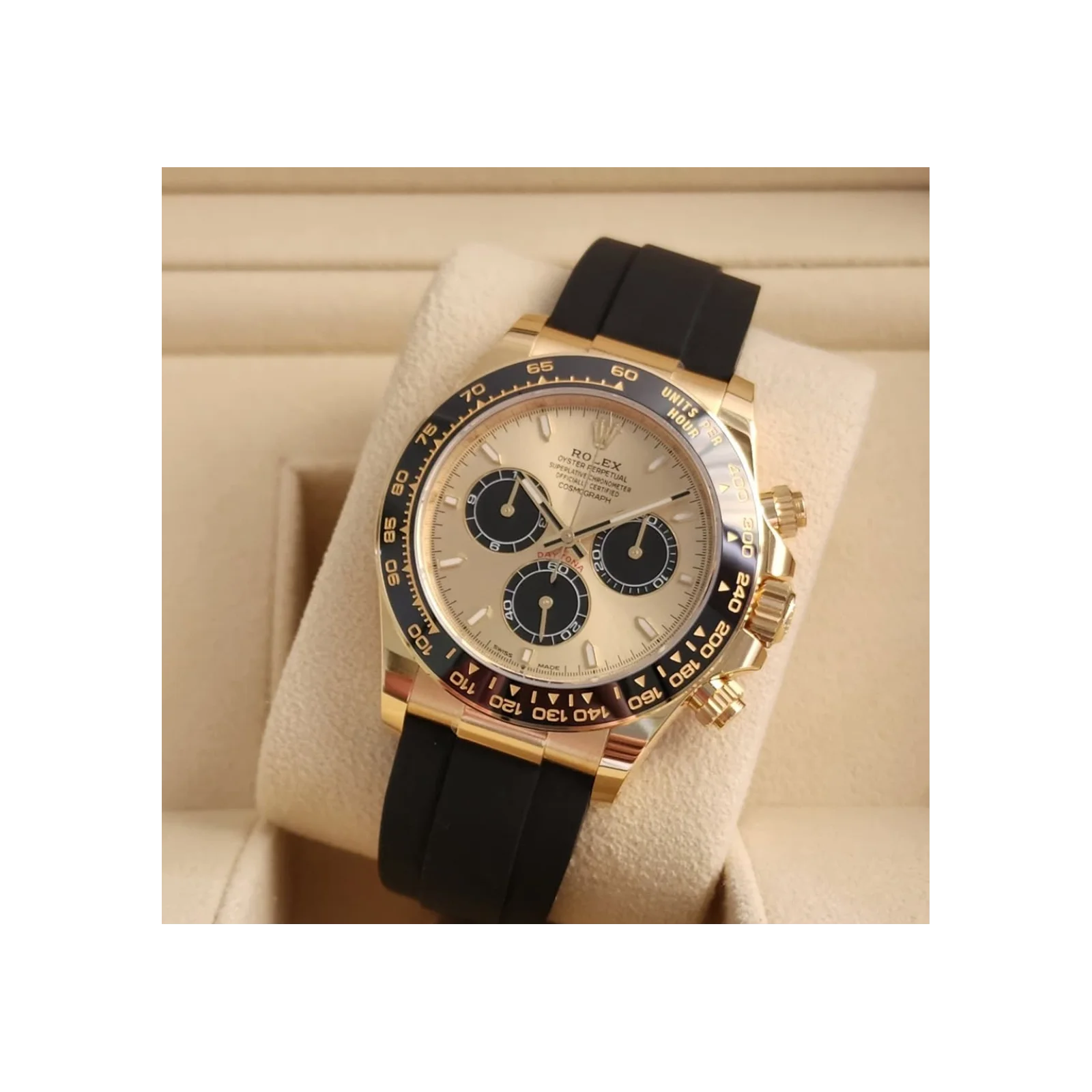 Thumb Cosmograph Daytona Yellow Gold - Cerachrom / Champagne - Black / Oysterflex