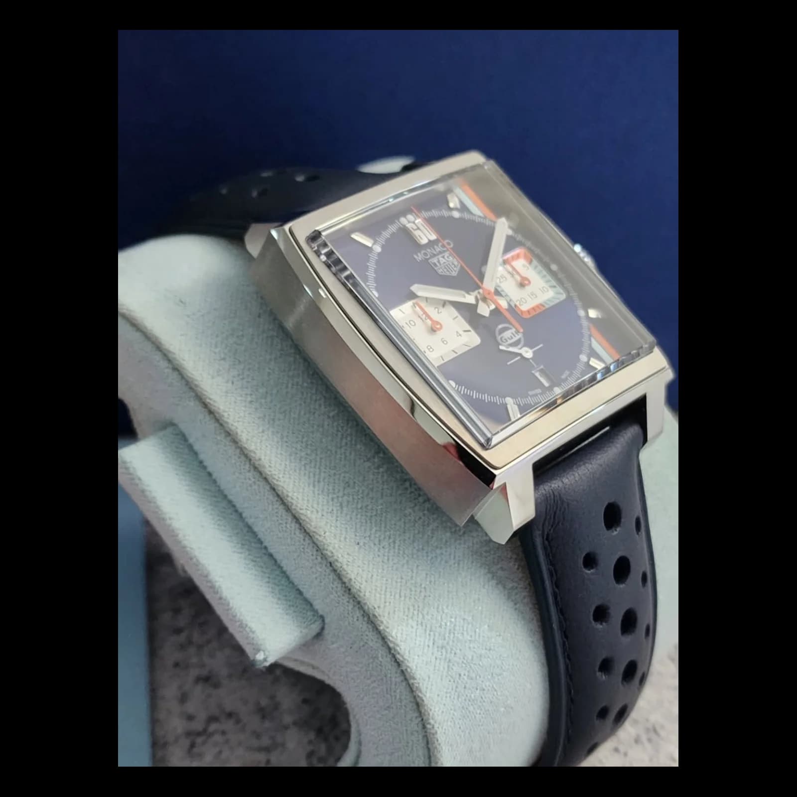 Thumb Monaco Calibre Heuer 02 Stainless Steel / Gulf