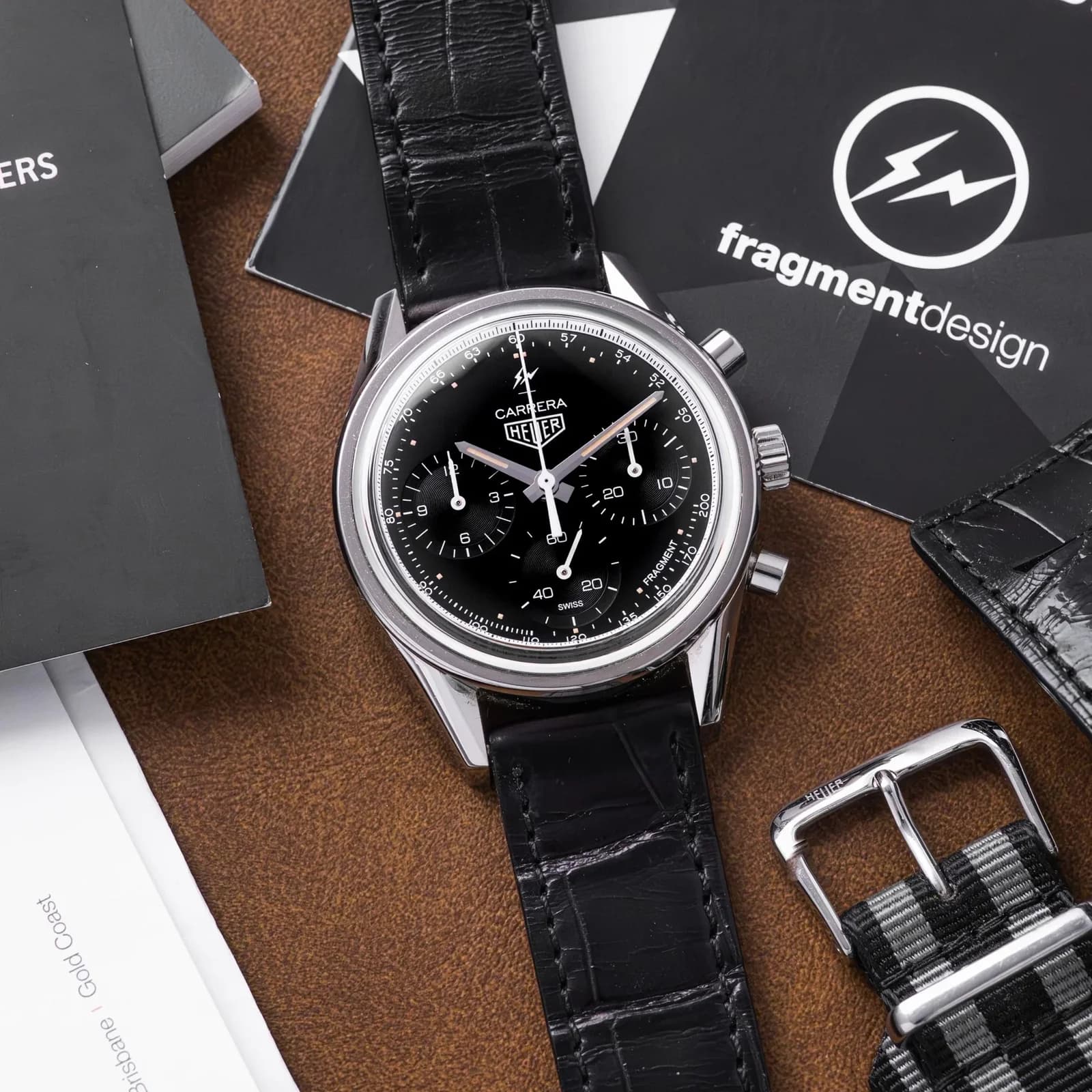 Thumb Carrera Calibre Heuer 02 39 Stainless Steel / Black / Fragment
