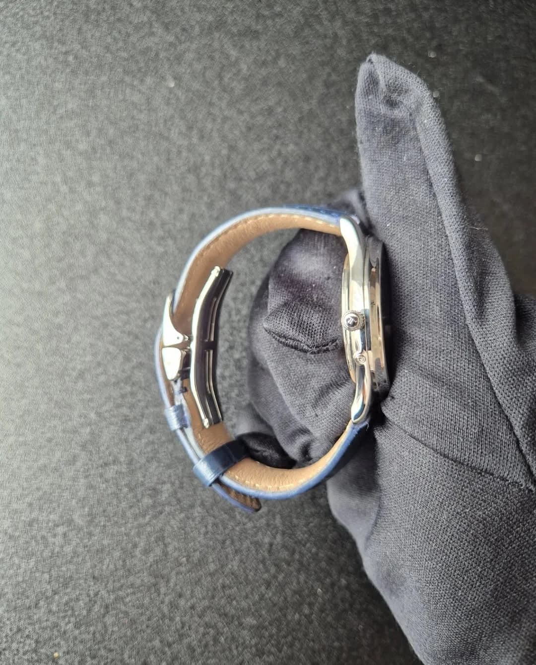 Thumb Master Ultra Thin Réserve de Marche Stainless Steel / Blue / Alligator