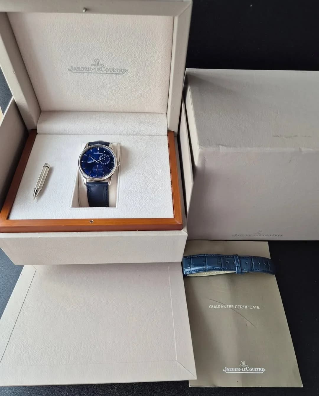 Thumb Master Ultra Thin Réserve de Marche Stainless Steel / Blue / Alligator