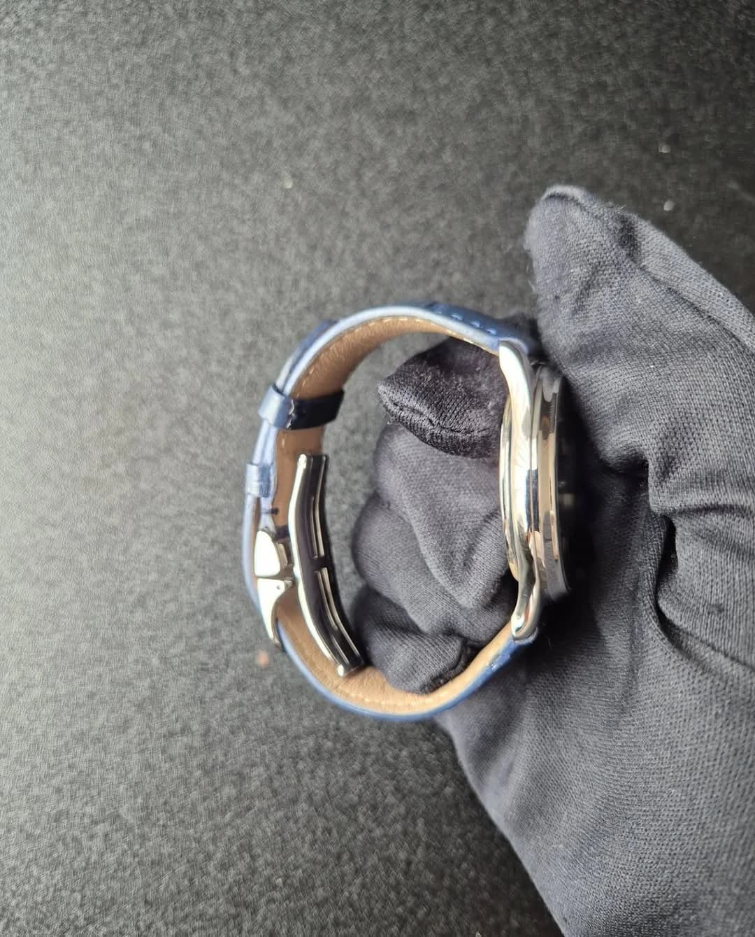 Thumb Master Ultra Thin Réserve de Marche Stainless Steel / Blue / Alligator