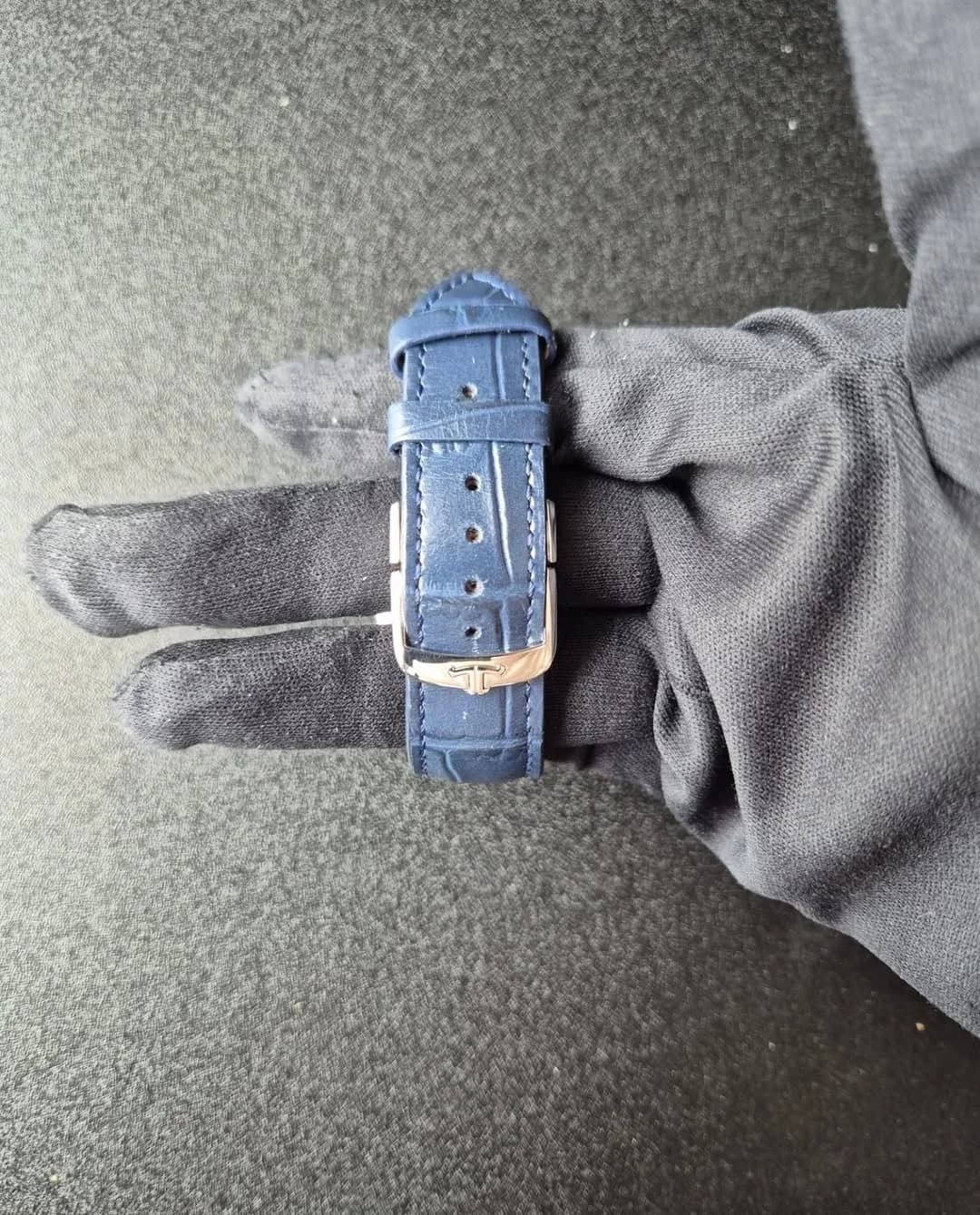 Thumb Master Ultra Thin Réserve de Marche Stainless Steel / Blue / Alligator