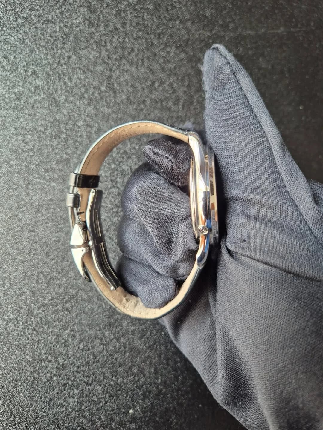 Thumb Master Ultra Thin Perpetual Stainless Steel / Black / Alligator