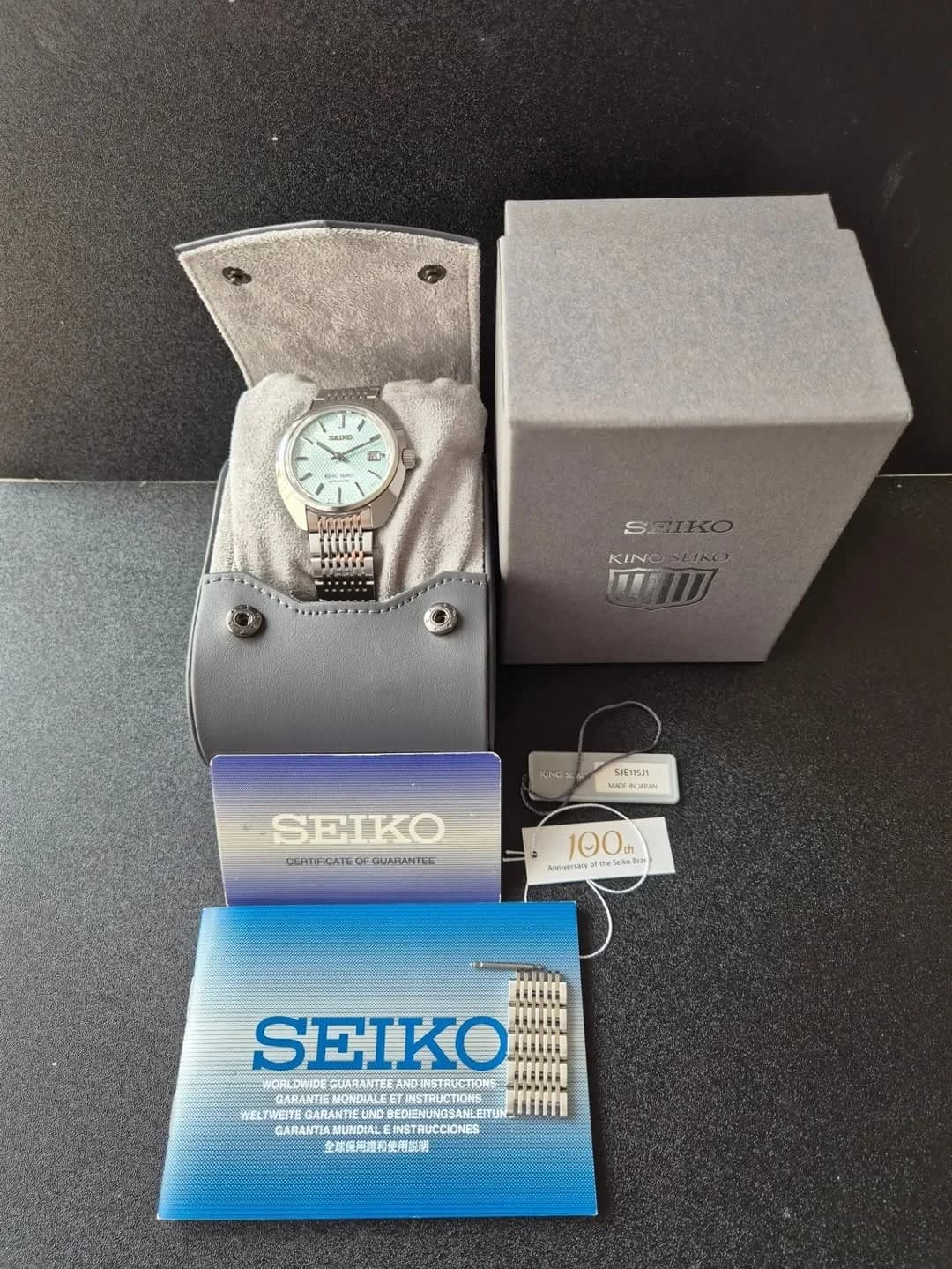 Thumb King Seiko SJE115J1 100th Anniversary Rising Dragon Limited Edition