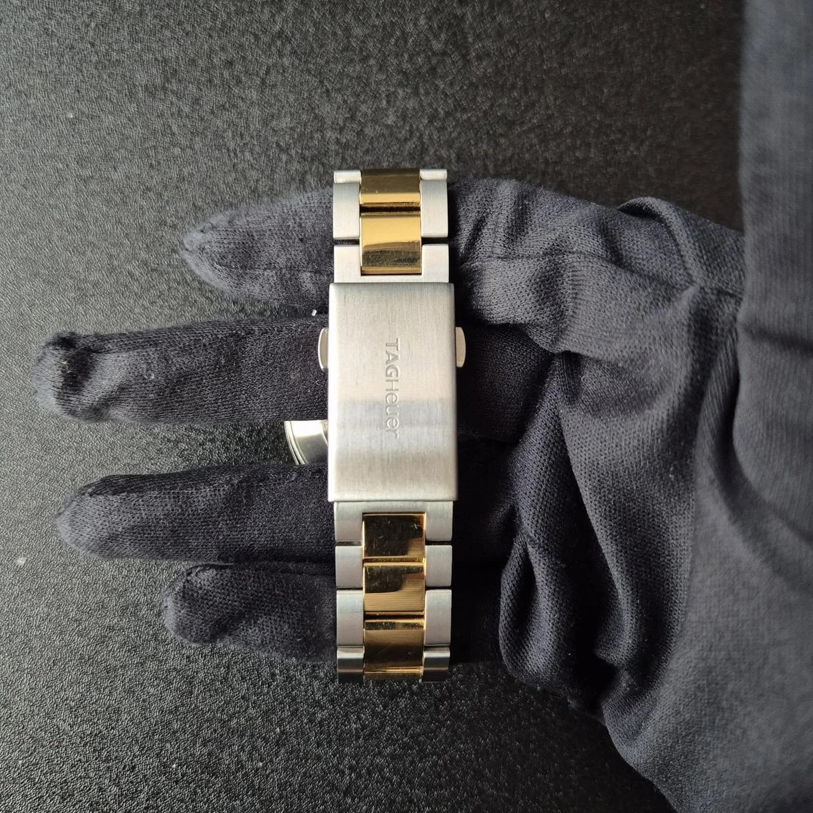 Thumb Aquaracer Calibre 5 41 Stainless Steel - Yellow Gold / Blue / Bracelet