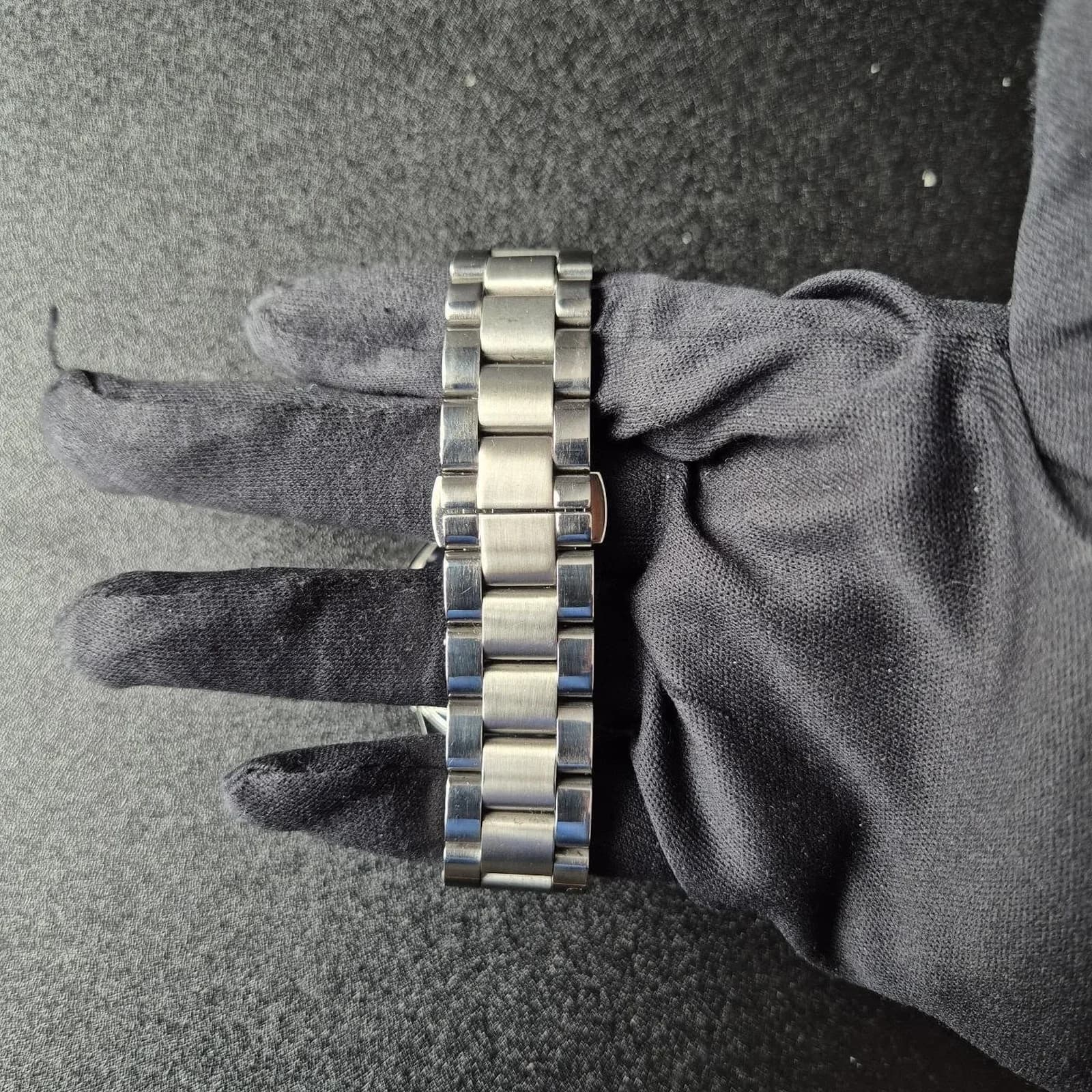 Thumb Jazzmaster Day Date 40 Stainless Steel / Blue / Bracelet