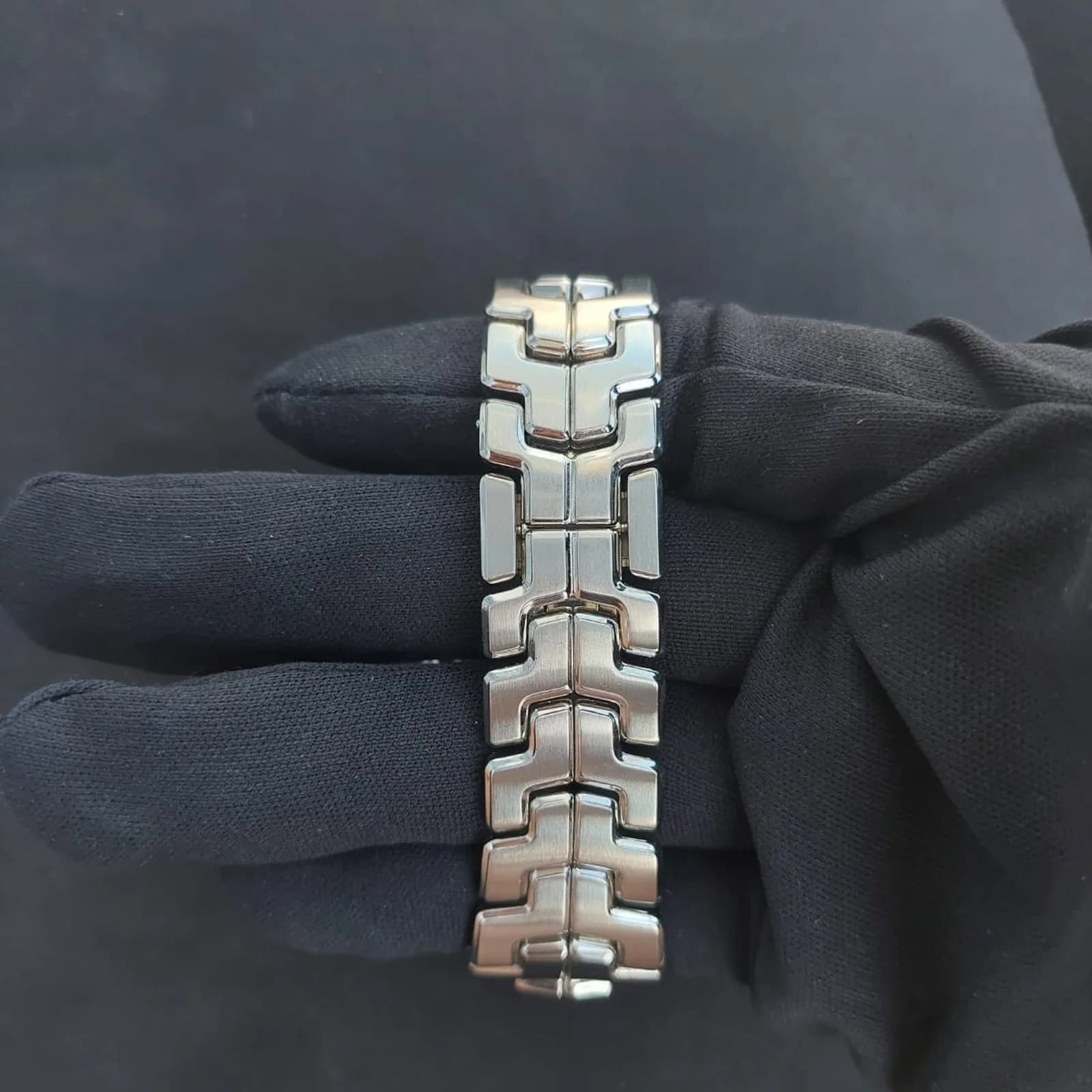 Thumb Link Calibre 17 / Blue / Stainless Steel