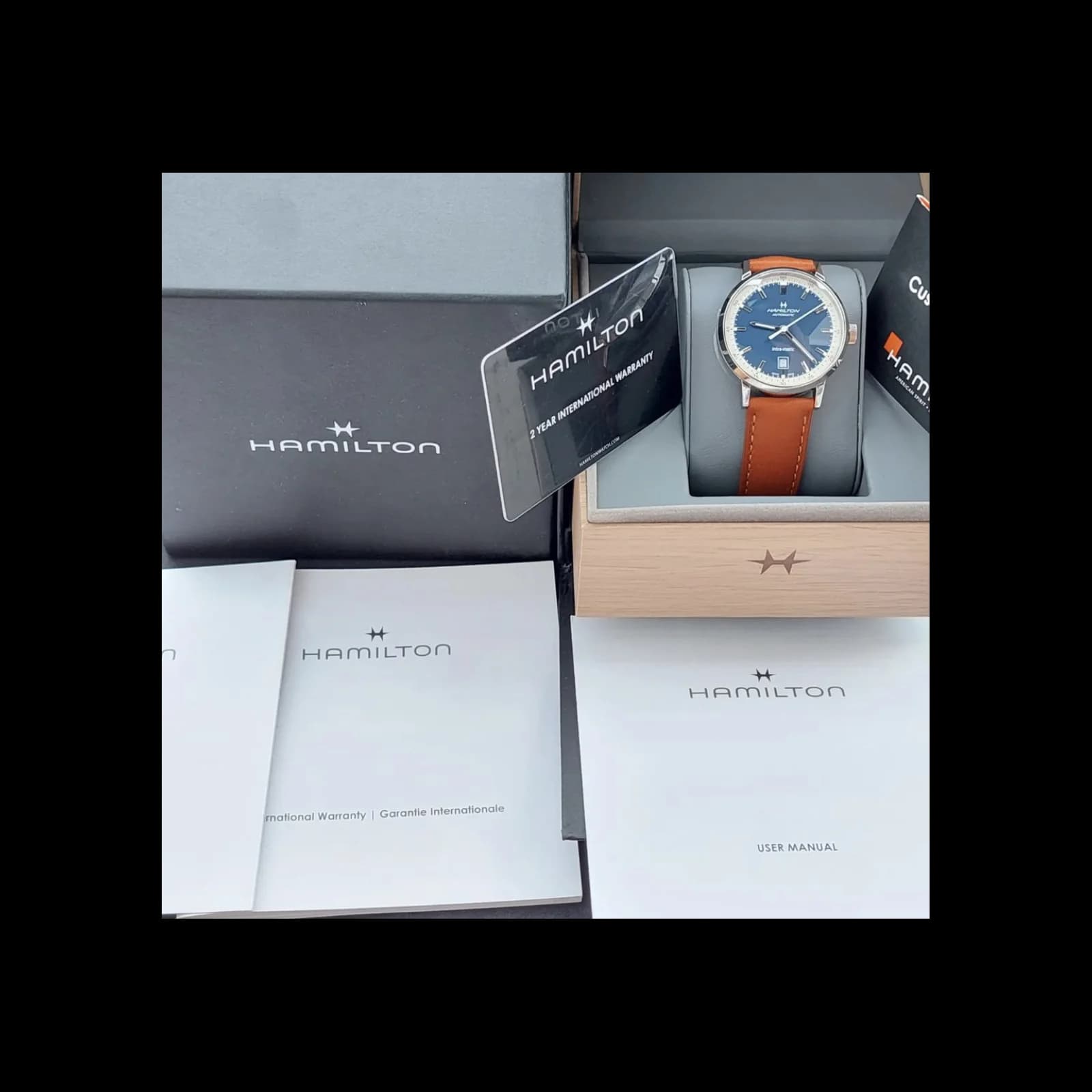 Thumb Intra-Matic 40 Stainless Steel / Blue