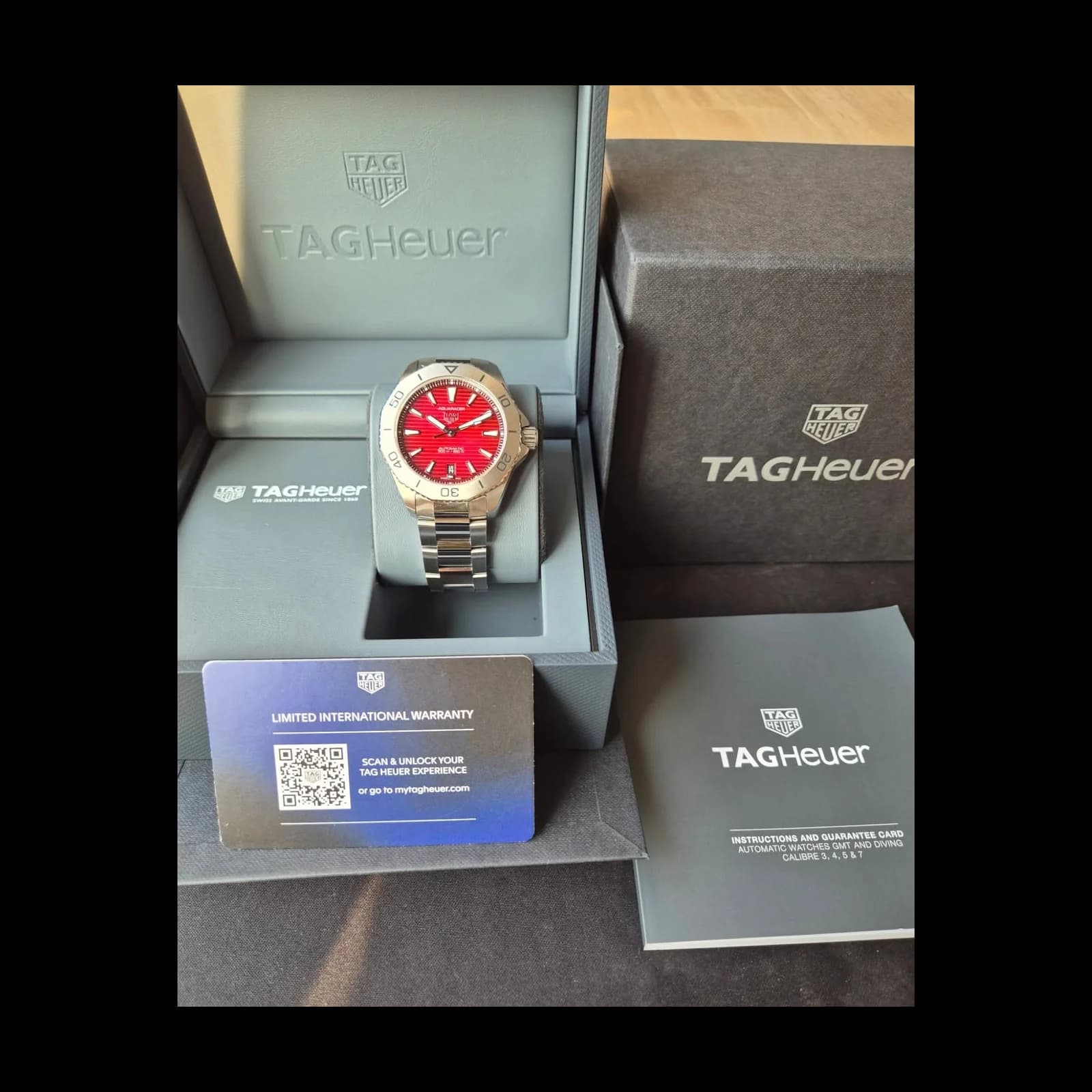 Thumb Aquaracer Professional 200 Automatic 40 Stainless Steel / Red