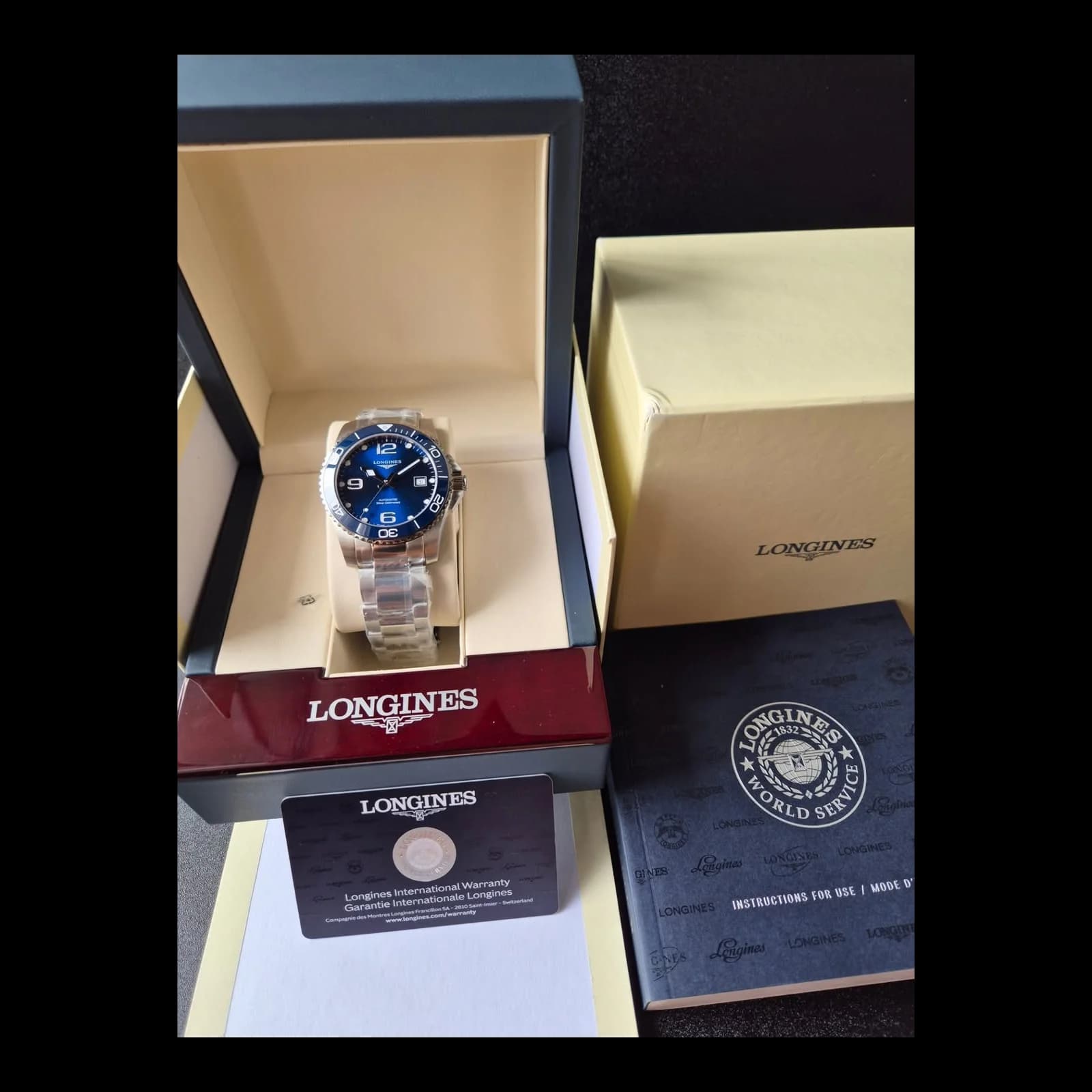Thumb HydroConquest 41 Automatic Stainless Steel / Ceramic / Blue / Bracelet