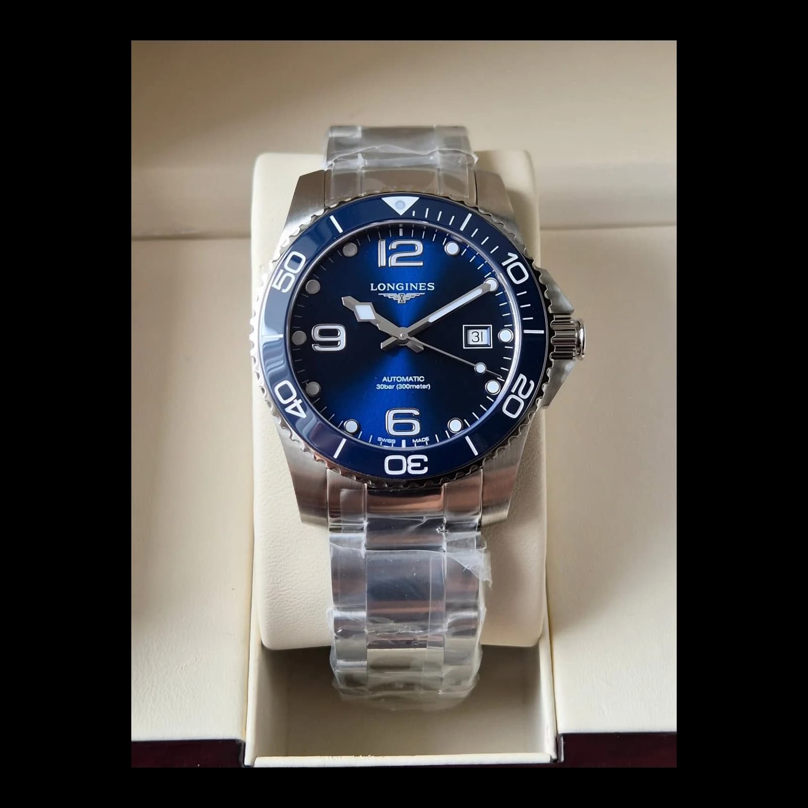 Thumb HydroConquest 41 Automatic Stainless Steel / Ceramic / Blue / Bracelet