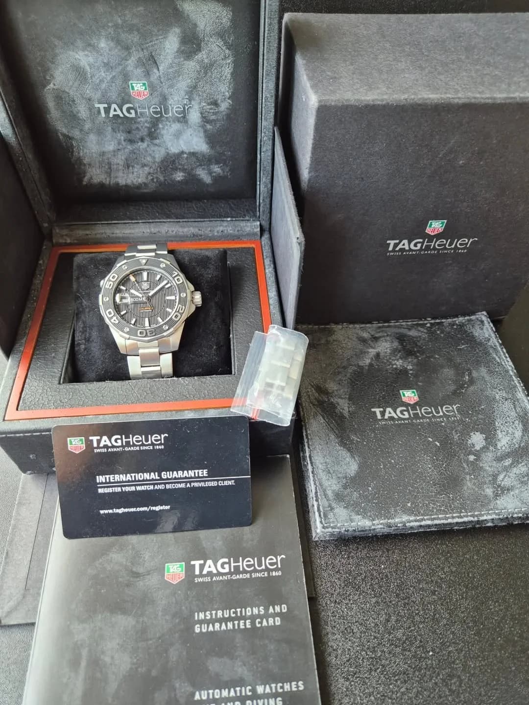 Thumb Aquaracer 500M Calibre 5 43 Stainless Steel / Black / Bracelet