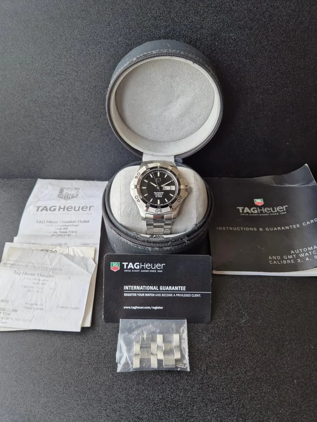 Thumb Aquaracer 300M Calibre 5 Day-Date 41 Stainless Steel / Black / Bracelet