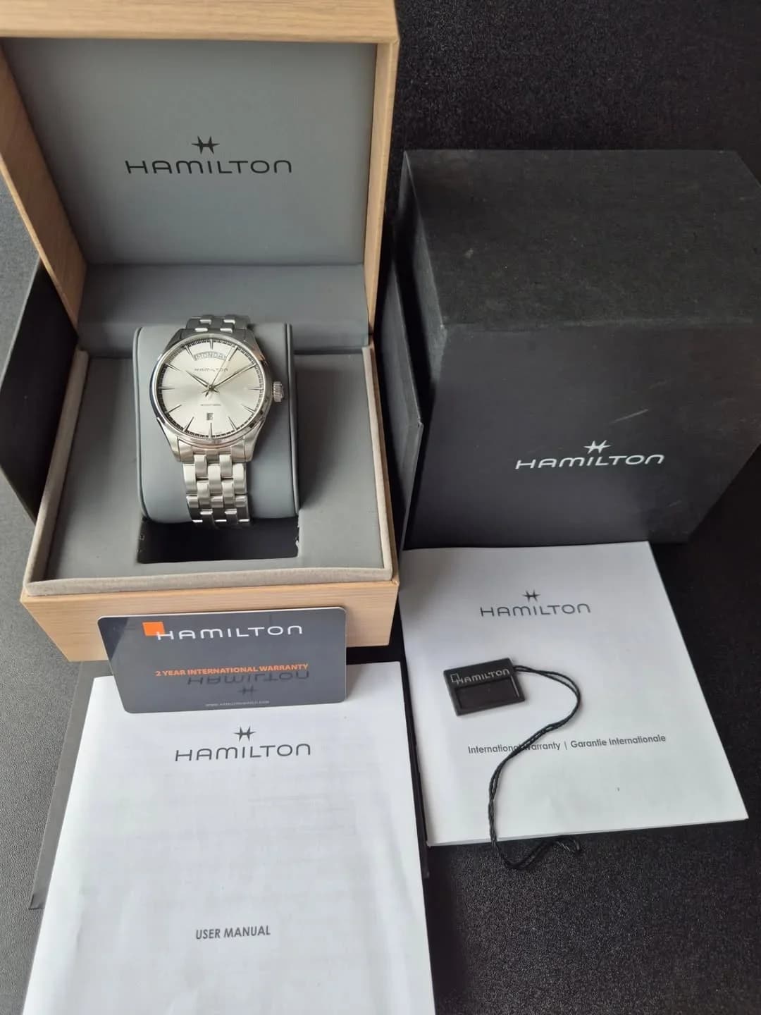 Thumb Jazzmaster 42 Day Date Stainless Steel / Silver / Bracelet