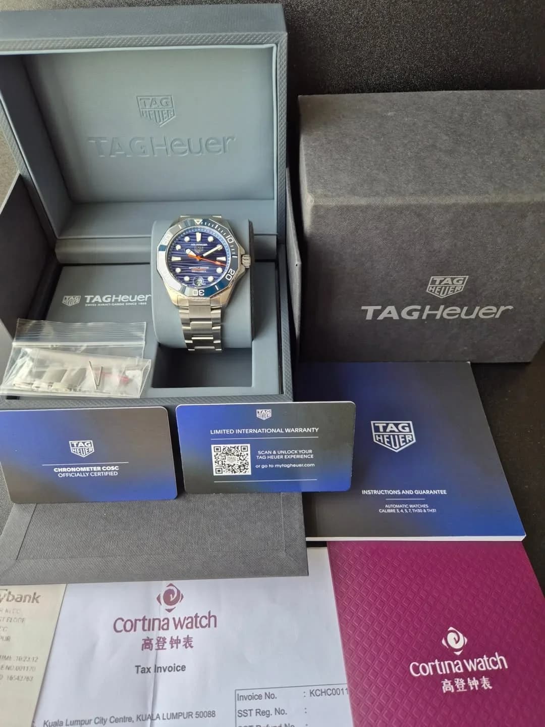 Thumb Aquaracer Professional 300 Blue Stainless Steel / Rubber