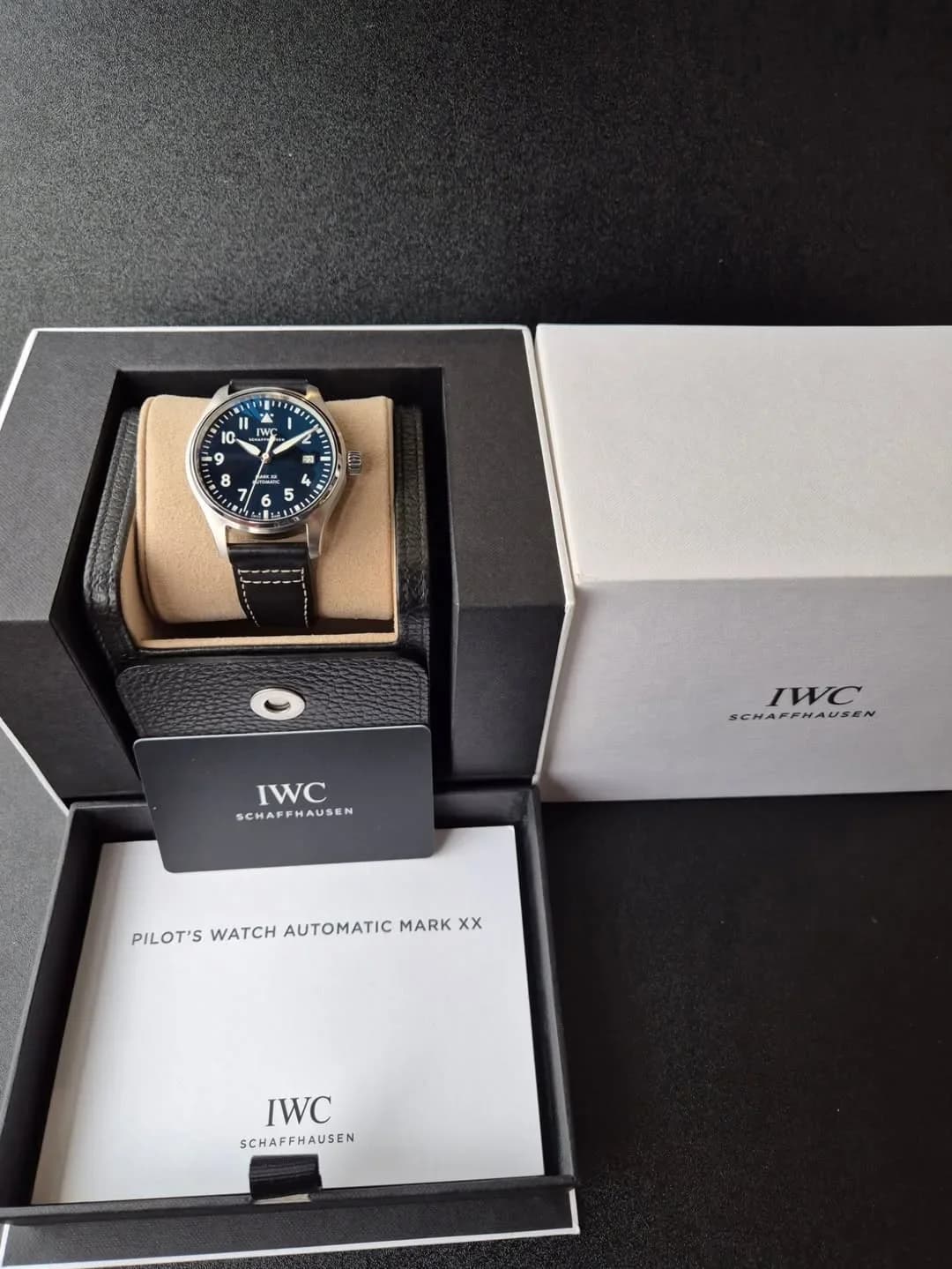 Thumb Pilot's Watch Mark XX Stainless Steel / Blue