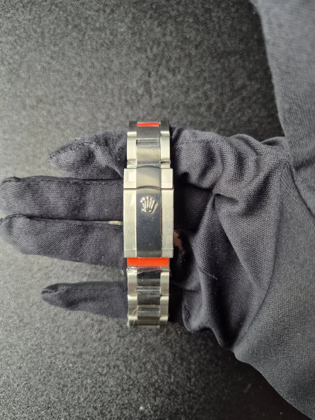 Thumb Datejust 41 Stainless Steel Smooth / Oyster / Green - Fluted