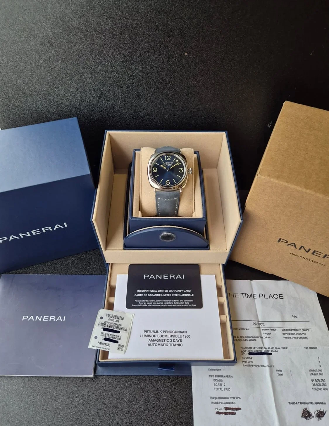 Thumb Radiomir Officine 3 Days Stainless Steel / Blue