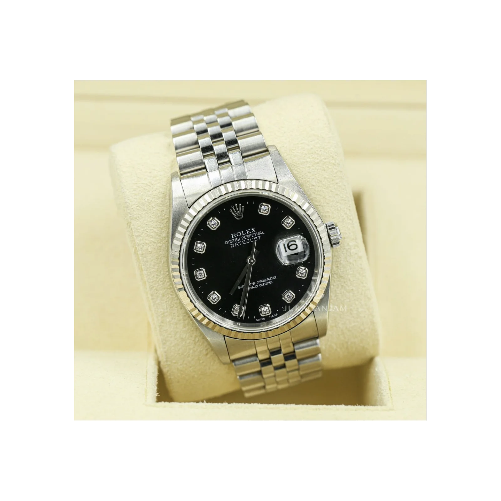 Thumb Datejust 36 16234 Steel / Black / Stick / Jubilee