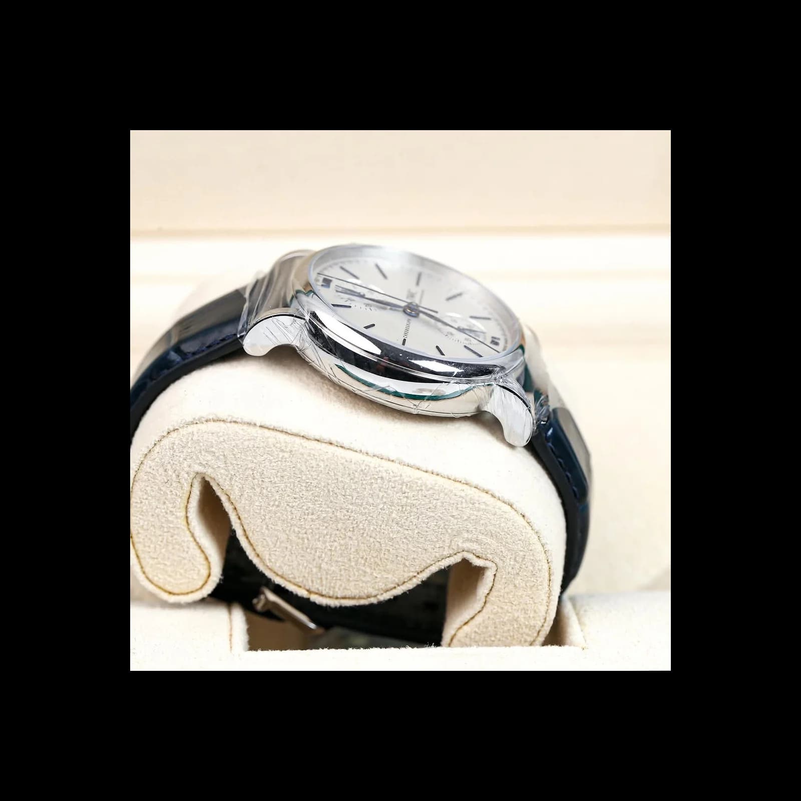 Thumb Portofino Chronograph 39 Stainless Steel / Silver - Blue