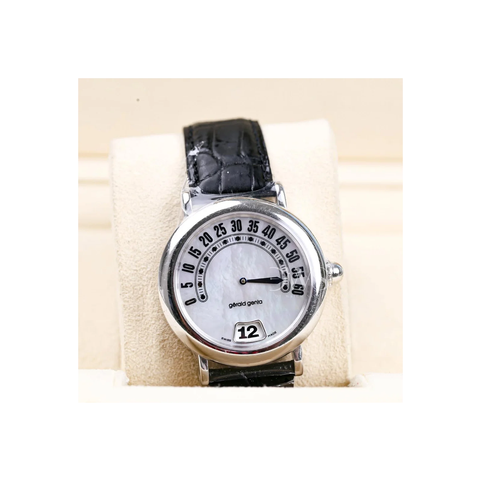 Thumb Retrograde Jumping Hour 18K White Gold