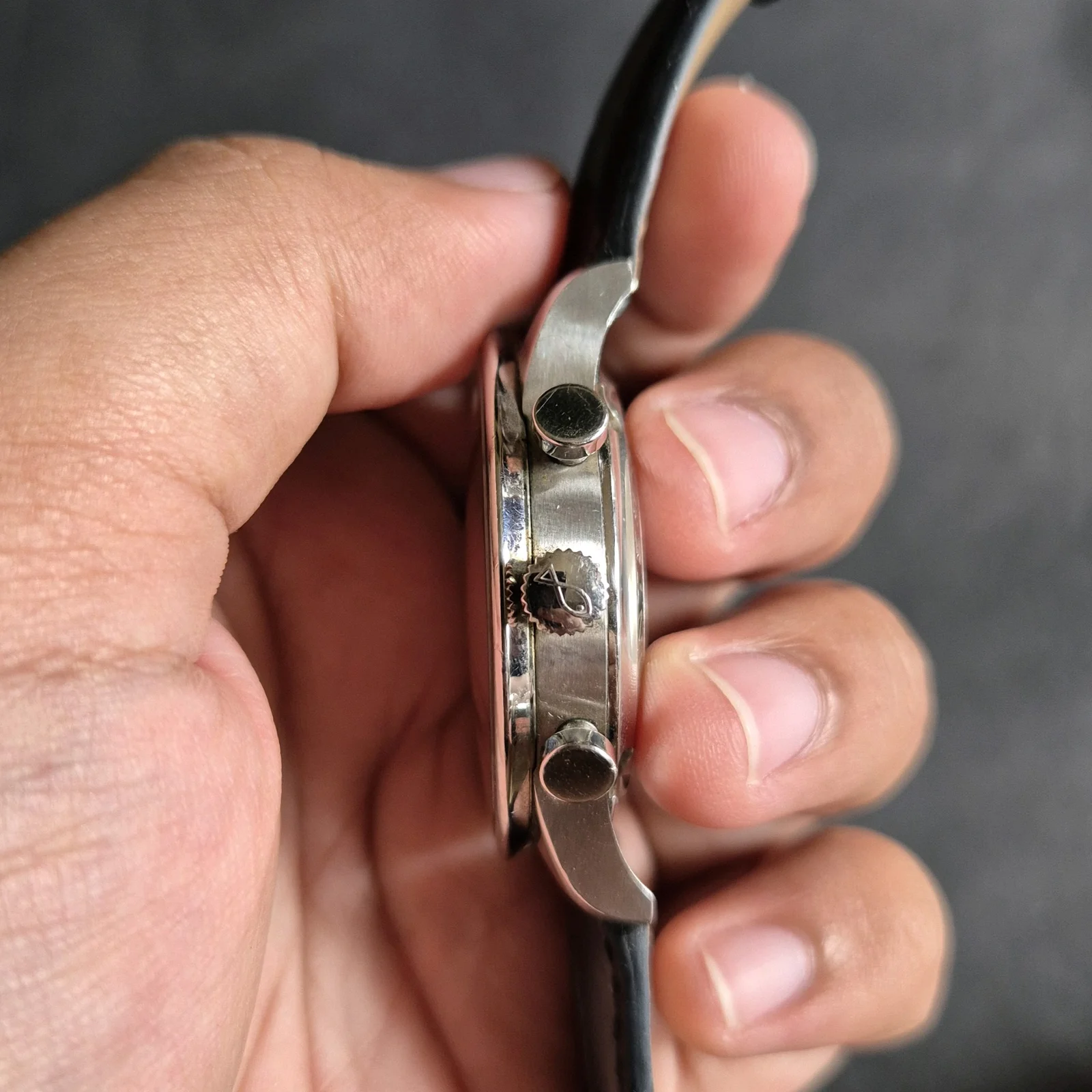 Thumb Portuguese Chrono-Automatic Stainless Steel / Panda