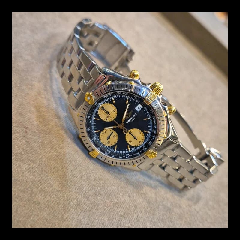 Thumb Chronomat Evolution Stainless Steel / Yellow Gold / Blue