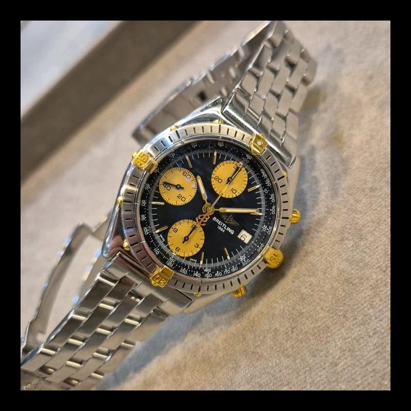 Thumb Chronomat Evolution Stainless Steel / Yellow Gold / Blue