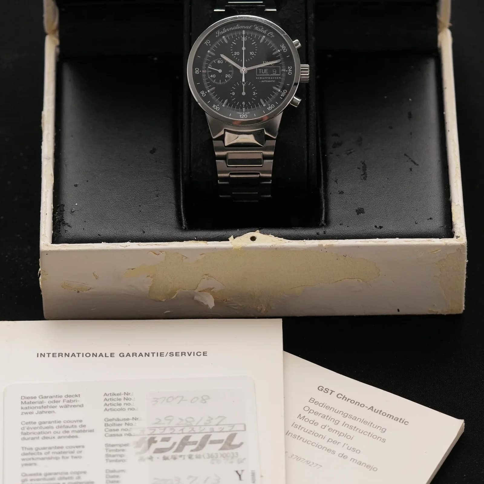 Thumb GST Chronograph Automatic Stainless Steel / Black / English