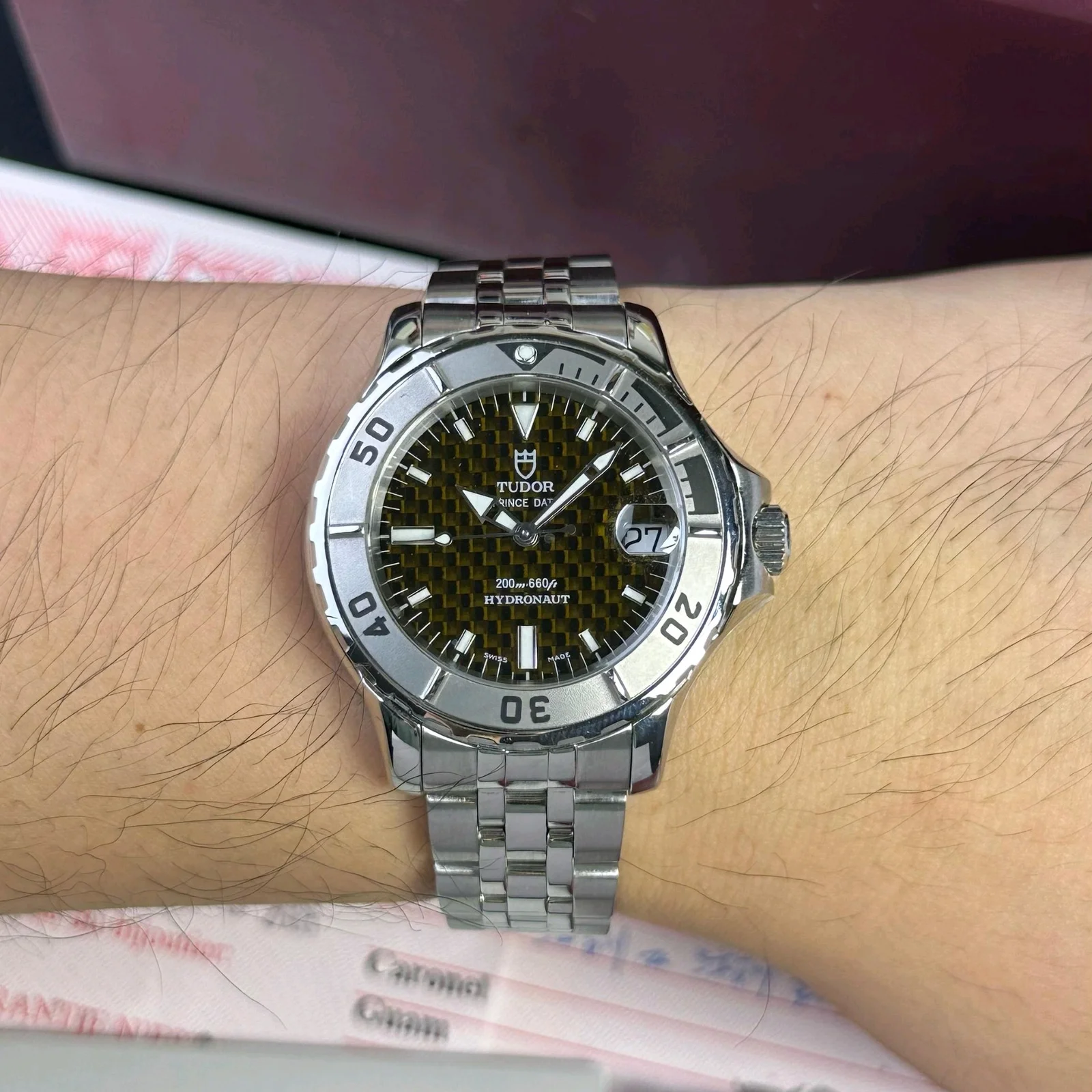 Thumb TUDOR PRINCE DATE HYDRONAUT carbon dial 85190