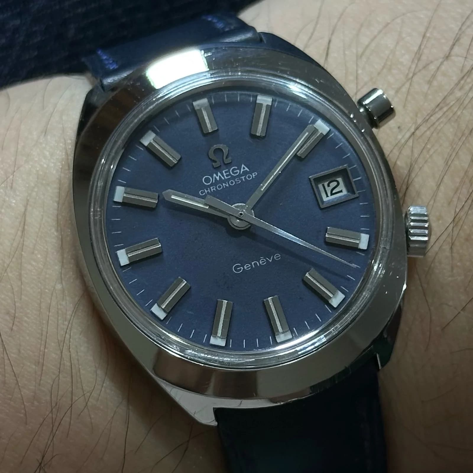 Thumb OMEGA Chronostop Geneve Blue Japanese Market JDM 146.009