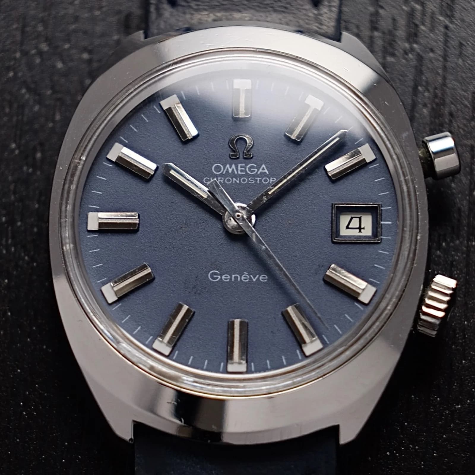 Thumb OMEGA Chronostop Geneve Blue Japanese Market JDM 146.009