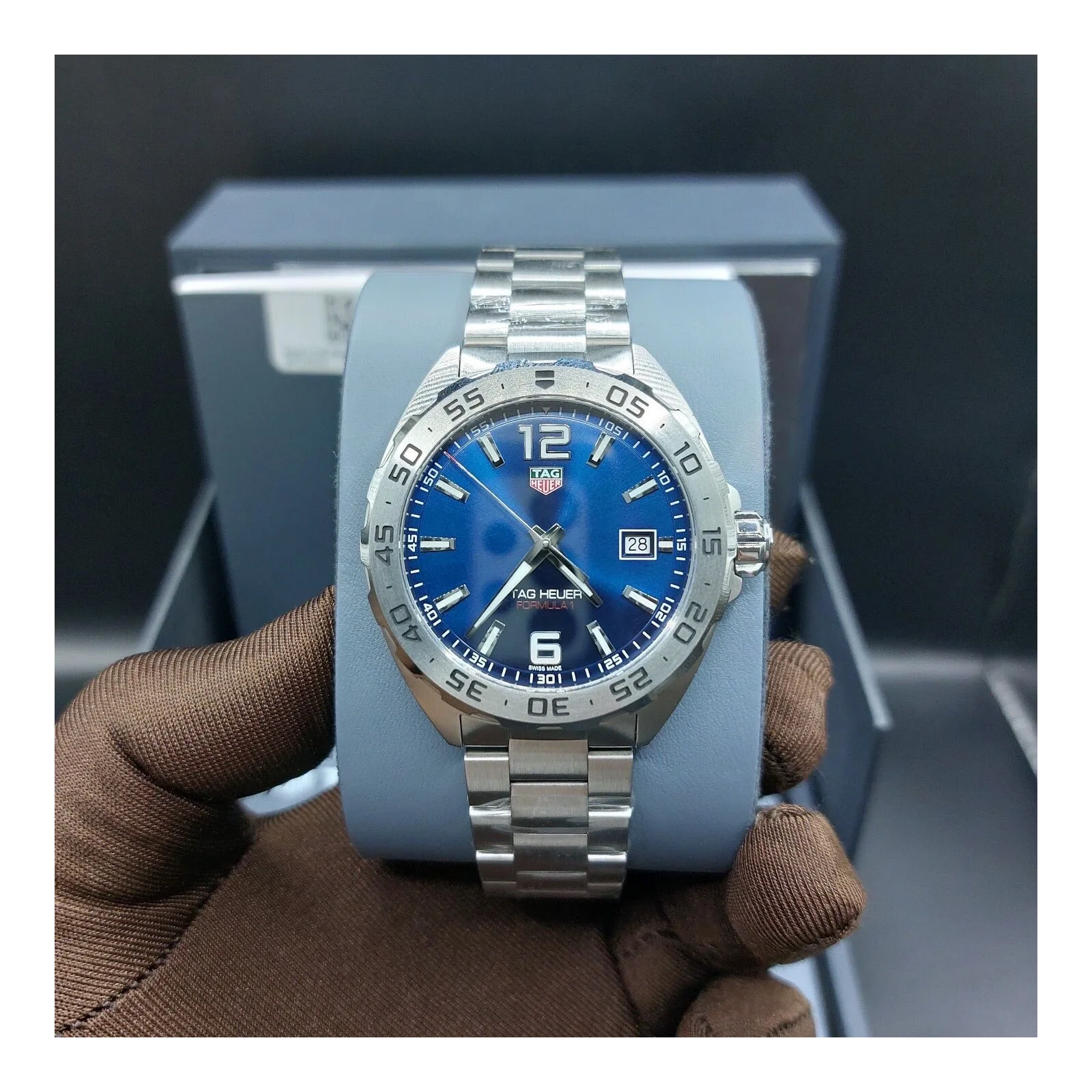 Thumb Formula 1 Quartz 41 Stainless Steel / Blue / Bracelet