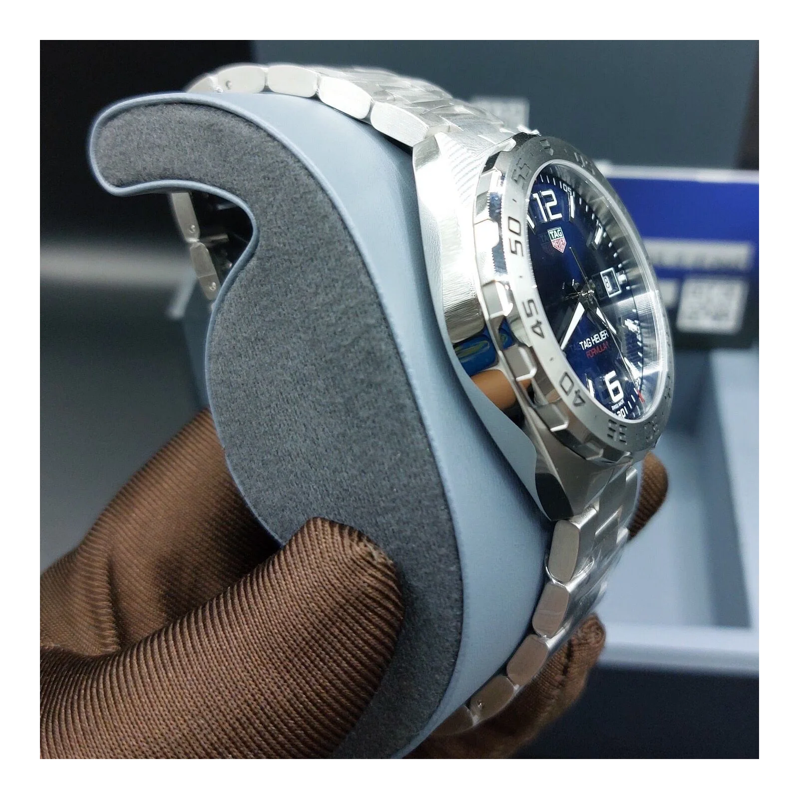 Thumb Formula 1 Quartz 41 Stainless Steel / Blue / Bracelet